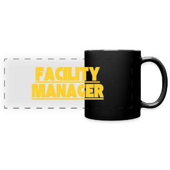 Facility Manager Haustechniker Hausmeister - Panorama-Tasse farbig - Schwarz - Vorne