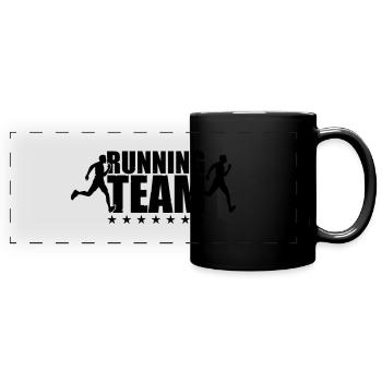 running team - Full Colour Panoramic Mug - black - Front