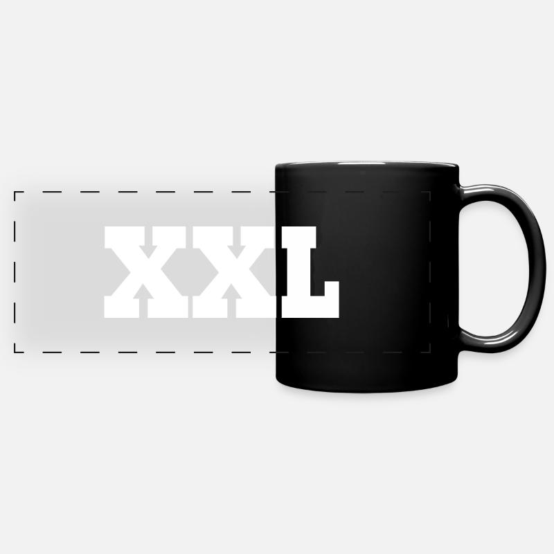 XXL - Mug panoramique uni - noir