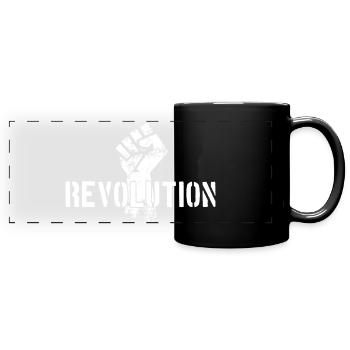 RÉSISTANCE À LA DÉMONSTRATION DE RÉVOLUTION - Mug panoramique uni - noir - Devant