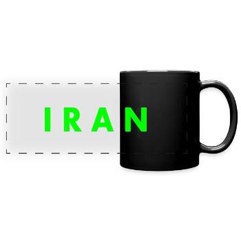 Iran - Panorama-Tasse farbig - Schwarz - Vorne
