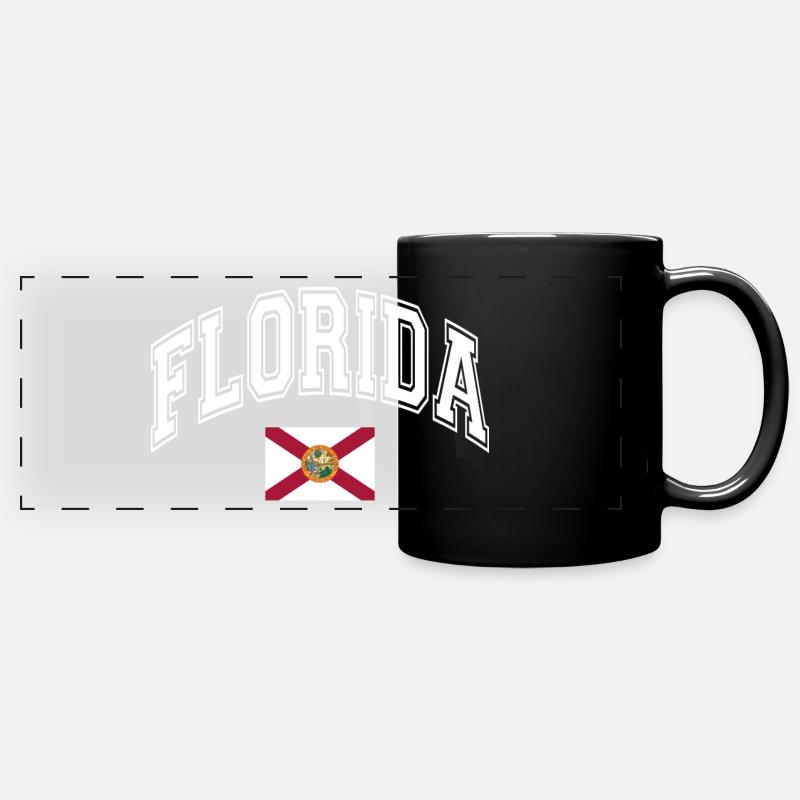 Florida - Panorama-Tasse farbig - Schwarz