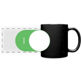 On/Off Switch ON/OFF - Full Colour Panoramic Mug - black - Front