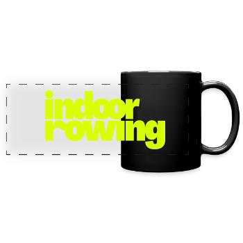 indoor rowing - Full Colour Panoramic Mug - black - Front