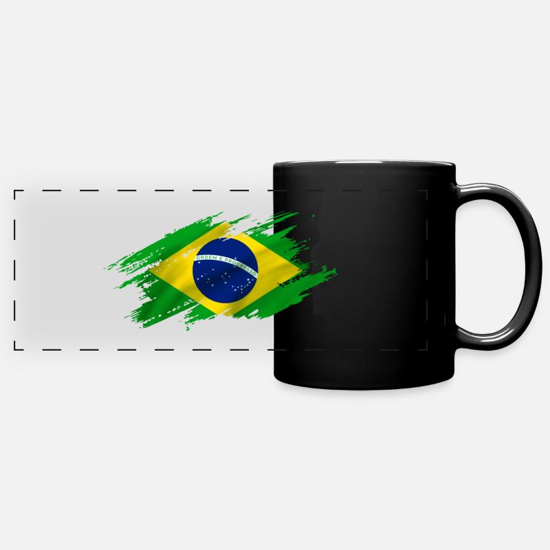 Brazil - Full Colour Panoramic Mug - black