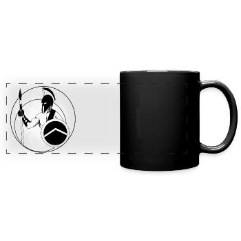 Spartans - Full Colour Panoramic Mug - black - Front