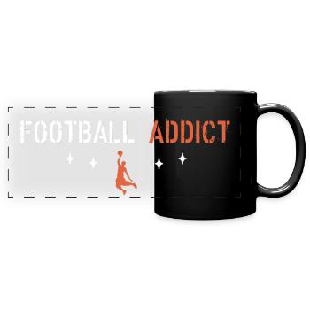 Basket Addict - Panorama-Tasse farbig - Schwarz - Vorne