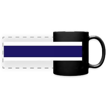 Norwegen Flagge - Panorama-Tasse farbig - Schwarz - Vorne