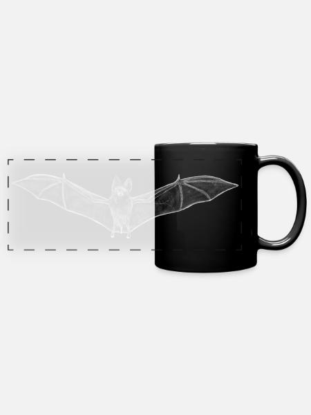 Bat - Full Colour Panoramic Mug - black