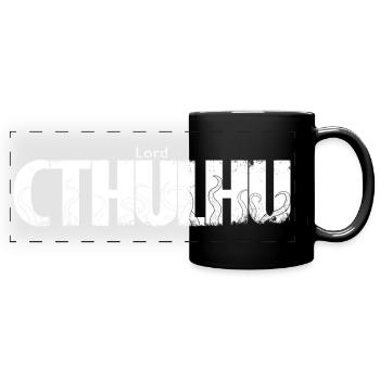 Lord Cthulhu White - Mug panoramique uni - noir - Devant