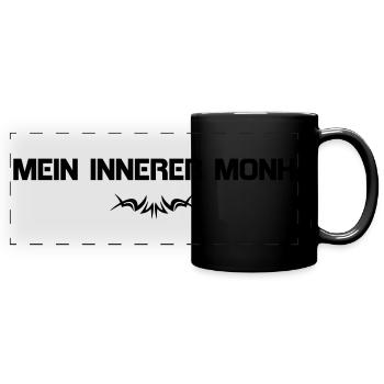 MEIN INNERER MONK - Panorama-Tasse farbig - Schwarz - Vorne