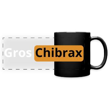 Gros chibrax | cadeau beauf | logo porno - Mug panoramique uni - noir - Devant