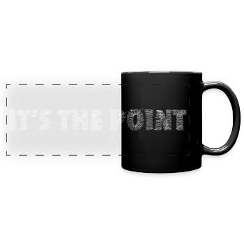 C’est le point - Au-delà du gaslighting - Mug panoramique uni - noir - Devant