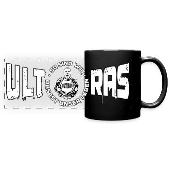Ultras Motiv So sind wir das ist unser Leben - Panorama-Tasse farbig - Schwarz - Vorne