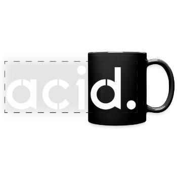 Techno - Techno music - Acid - Rave - Full Colour Panoramic Mug - black - Front