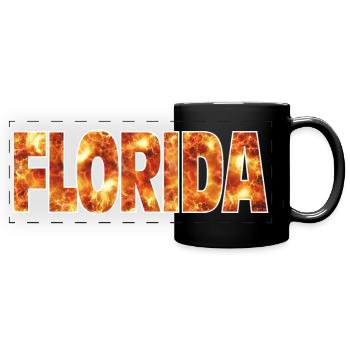 Florida - Panorama-Tasse farbig - Schwarz - Vorne