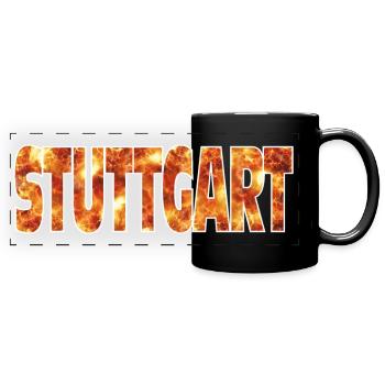 Stuttgart - Full Colour Panoramic Mug - black - Front