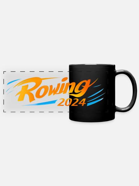 Rowing 2024 - Panorama-Tasse farbig - Schwarz