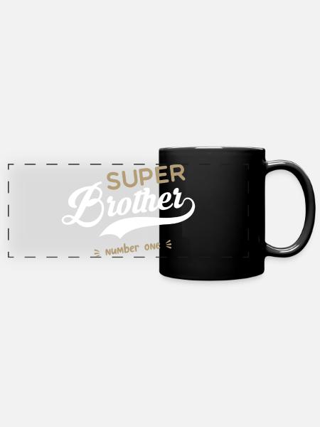 Super frère - Mug panoramique uni - noir