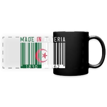 Algerien Jahrgang Geschenk MADE IN ALGERIA - Panorama-Tasse farbig - Schwarz - Vorne