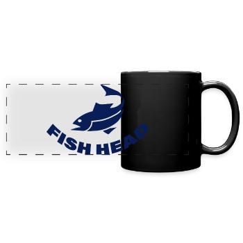 FISH HEAD - Full Colour Panoramic Mug - black - Front