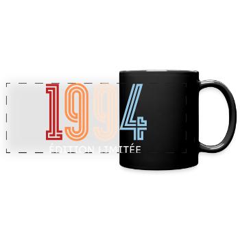 1994 édition limitée vintage - Mug panoramique uni - noir - Devant