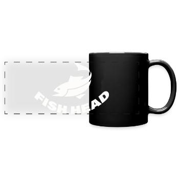 fish head - Full Colour Panoramic Mug - black - Front