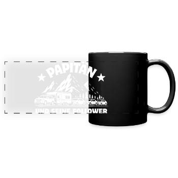 PAPITÄN ET SES PARTISANS | Embouteillage des caravanes - Mug panoramique uni - noir - Devant