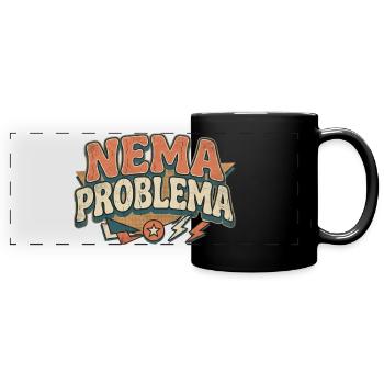 Nema Problema Shirt Drôle Balkan Jugo Gift - Mug panoramique uni - noir - Devant