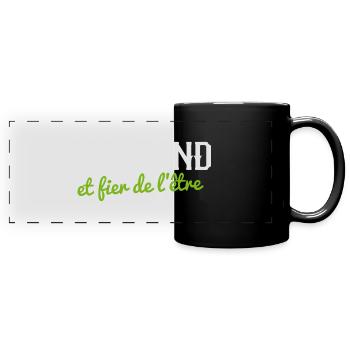 France Normandie Normand et fier de l'être - Mug panoramique uni - noir - Devant