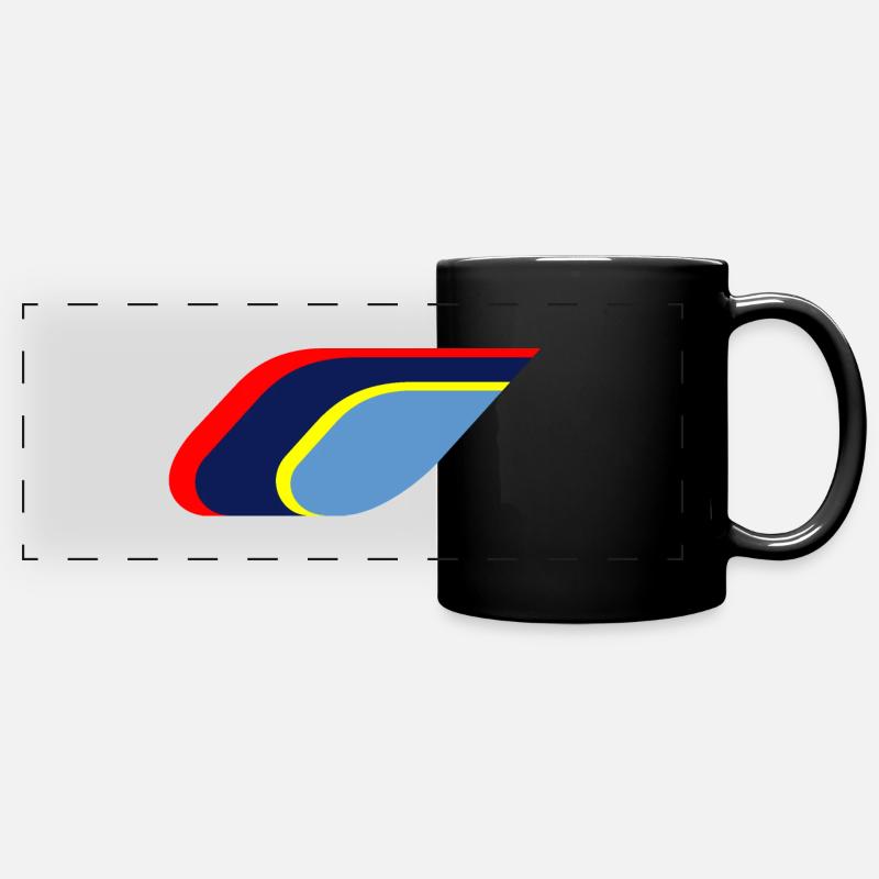 flame pts - Full Colour Panoramic Mug - black