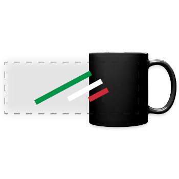 Italy Stripe - Full Colour Panoramic Mug - black - Front