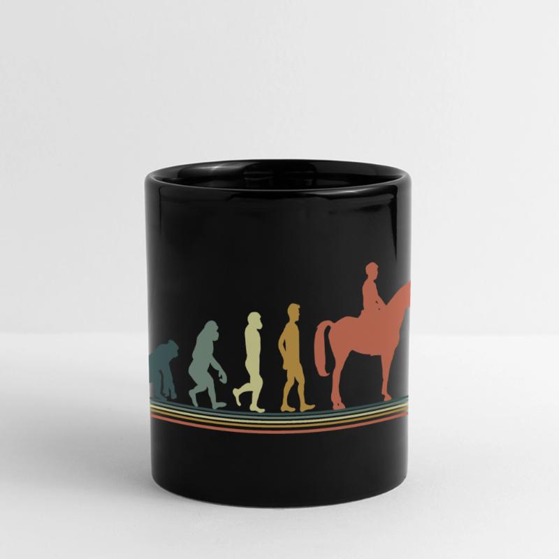 Evolution cheval Mug panoramique uni