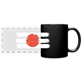Japan - Full Colour Panoramic Mug - black - Front