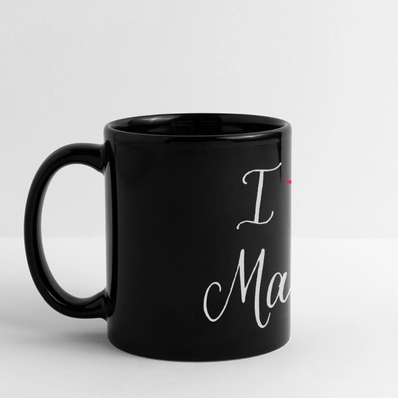 Muttertag - I love Mama - Mama ich liebe dich Panorama-Tasse farbig