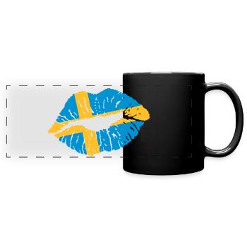 Pout (Suède, Danemark, Finlande) - Mug panoramique uni - noir - Devant