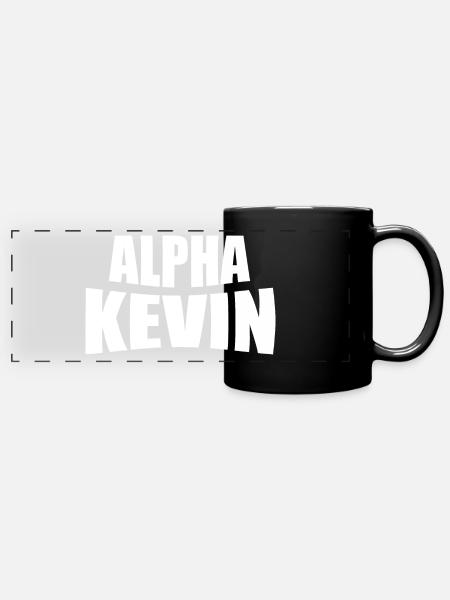 Alpha Kevin - Panorama-Tasse farbig - Schwarz