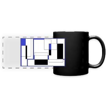 Queen - Full Colour Panoramic Mug - black - Front