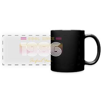 Birthday Cool since 1986 - Full Colour Panoramic Mug - black - Front