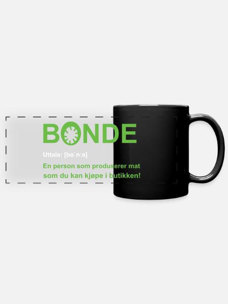 BONDE - Panoramakopp i farge - svart
