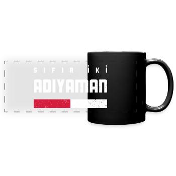 Adiyaman 02 - Panorama-Tasse farbig - Schwarz - Vorne