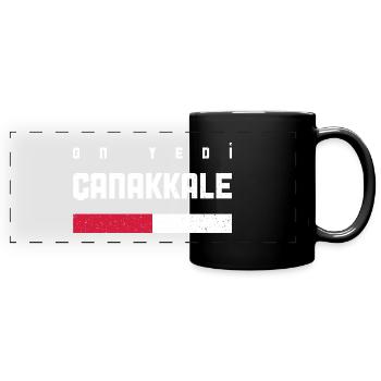 Canakkale 17 Turkey Turkiye TR Gift Holiday - Full Colour Panoramic Mug - black - Front