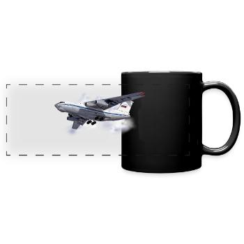 IL-76 - Full Colour Panoramic Mug - black - Front