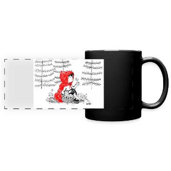 Little Red Riding Hood - Full Colour Panoramic Mug - black - Front