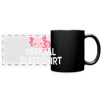 Axolotl - Full Colour Panoramic Mug - black - Front