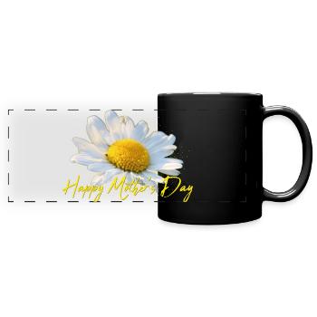 happy mothers day Happy Mother's day - Full Colour Panoramic Mug - black - Front