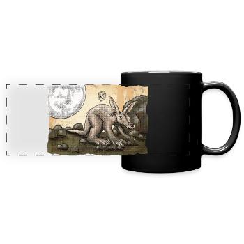 Elise Erdferkel ~ Kritzeltoon #26 - Panorama-Tasse farbig - Schwarz - Vorne