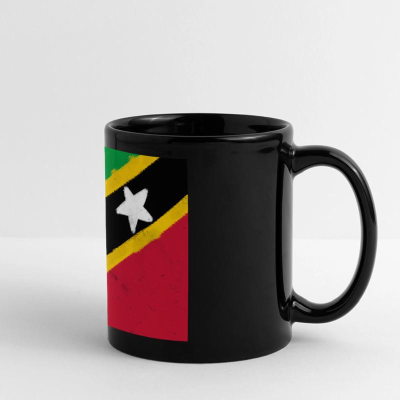 Drapeau de Saint-Kitts-et-Nevis Mug panoramique uni