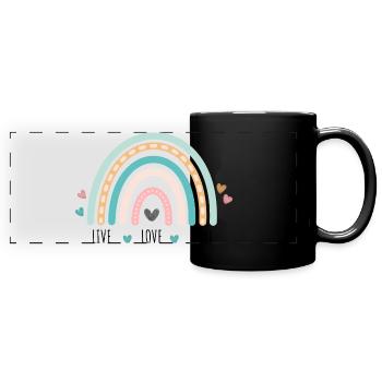 Krankenschwester, Physiotherapeut, Therapeut, Arztgabegaben - Panorama-Tasse farbig - Schwarz - Vorne