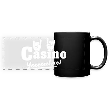 Casino Gambling - Full Colour Panoramic Mug - black - Front